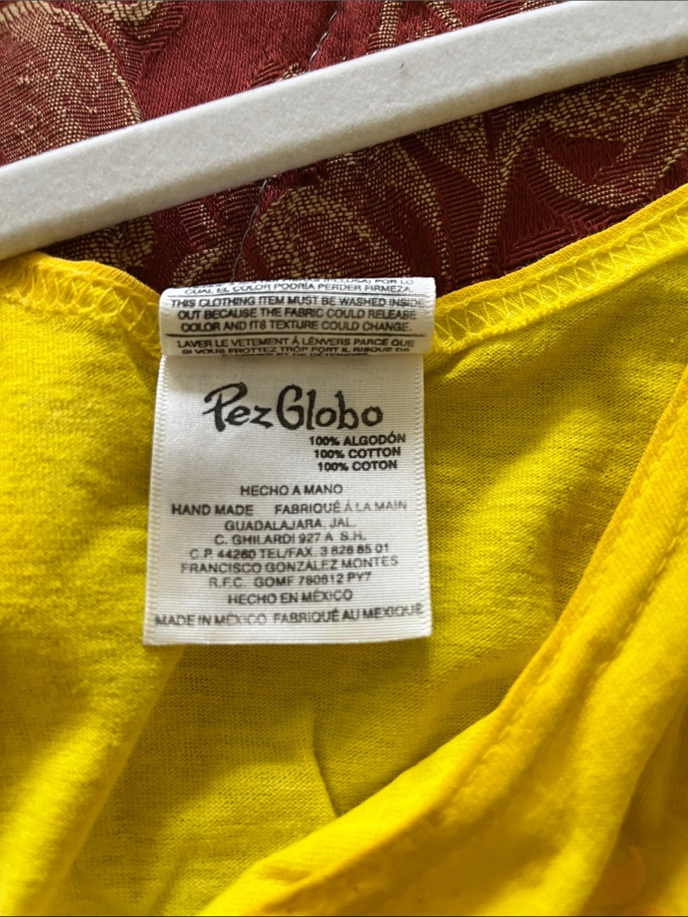 Melaque Yellow Tie-Dye Rainbow Midi Sun Dress - Picture 4 of 8